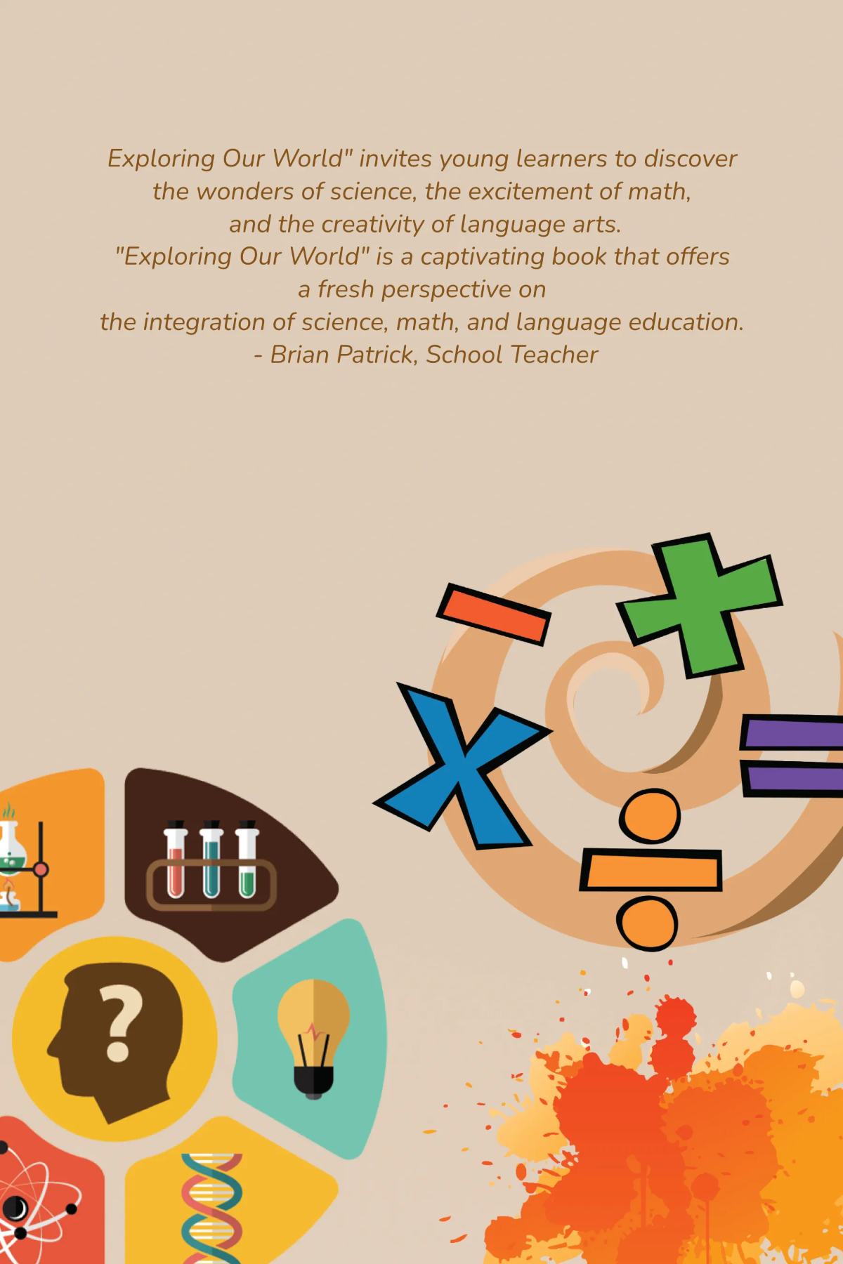 Free Educational Book Cover Template to Edit Online