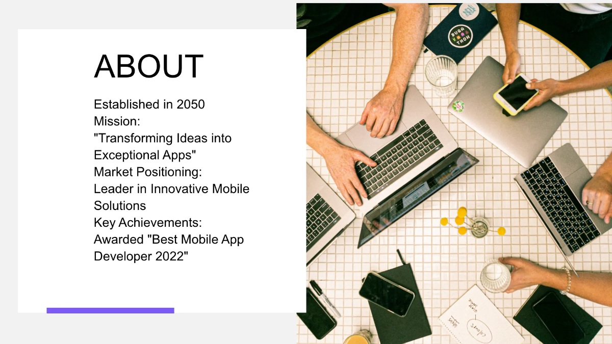 Free IT Mobile App Development Business Presentation Template to Edit Online