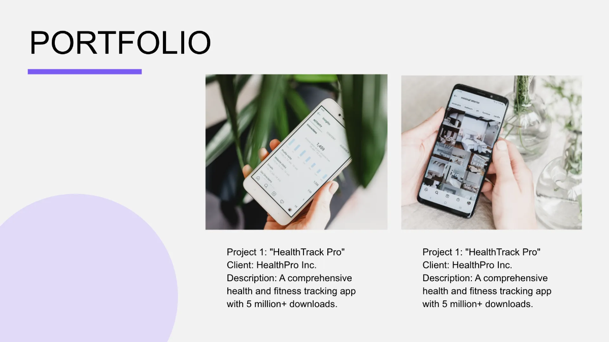 Free IT Mobile App Development Business Presentation Template to Edit Online