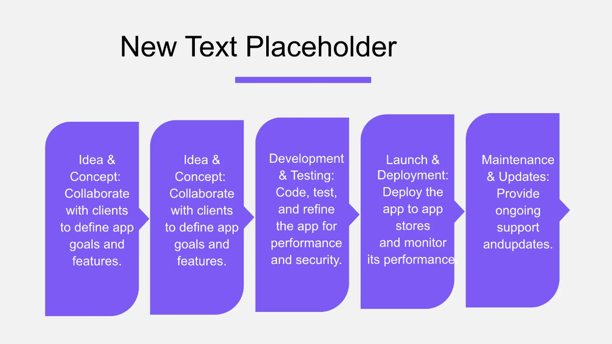 Free IT Mobile App Development Business Presentation Template to Edit Online