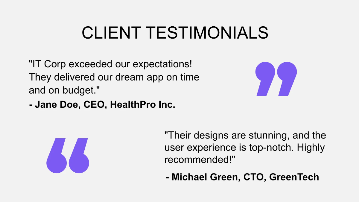 Free IT Mobile App Development Business Presentation Template to Edit Online