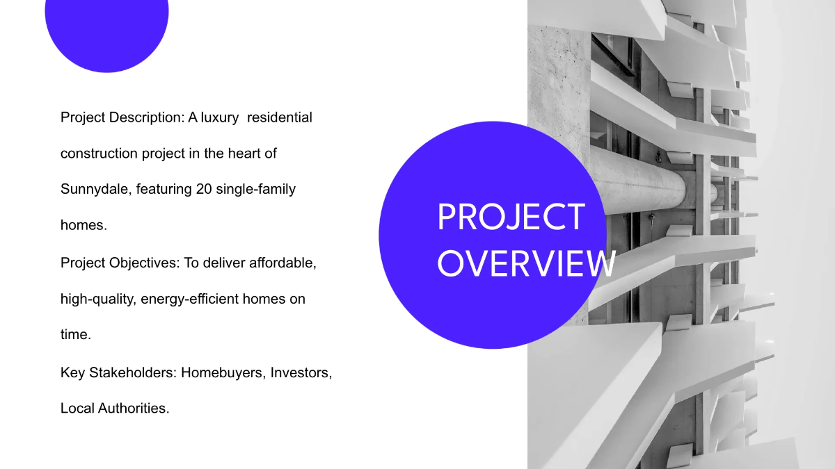 Free For Project Template to Edit Online