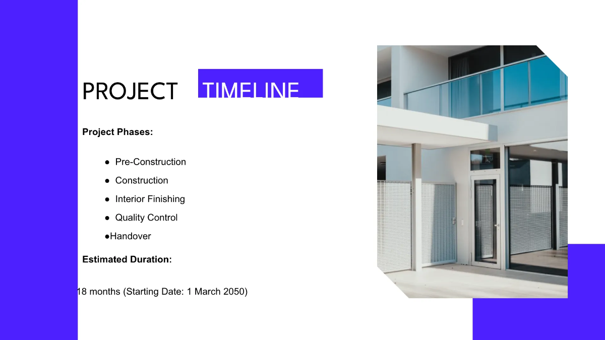 Free For Project Template to Edit Online