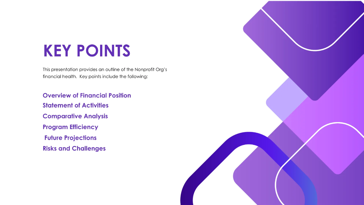 Free Nonprofit Organization Finance Presentation Template to Edit Online