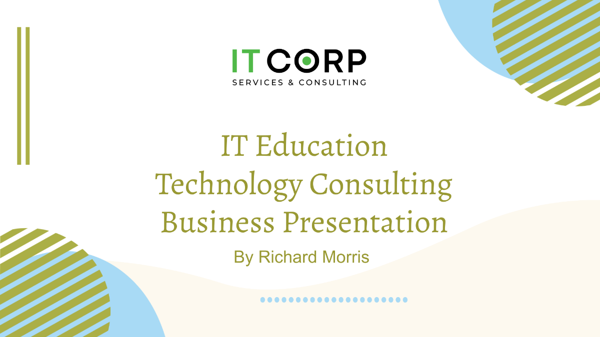 IT Education Technology Consulting Business Presentation Template