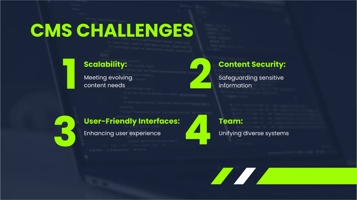 Free IT Content Management Systems (CMS) Consulting Business Presentation Template to Edit Online