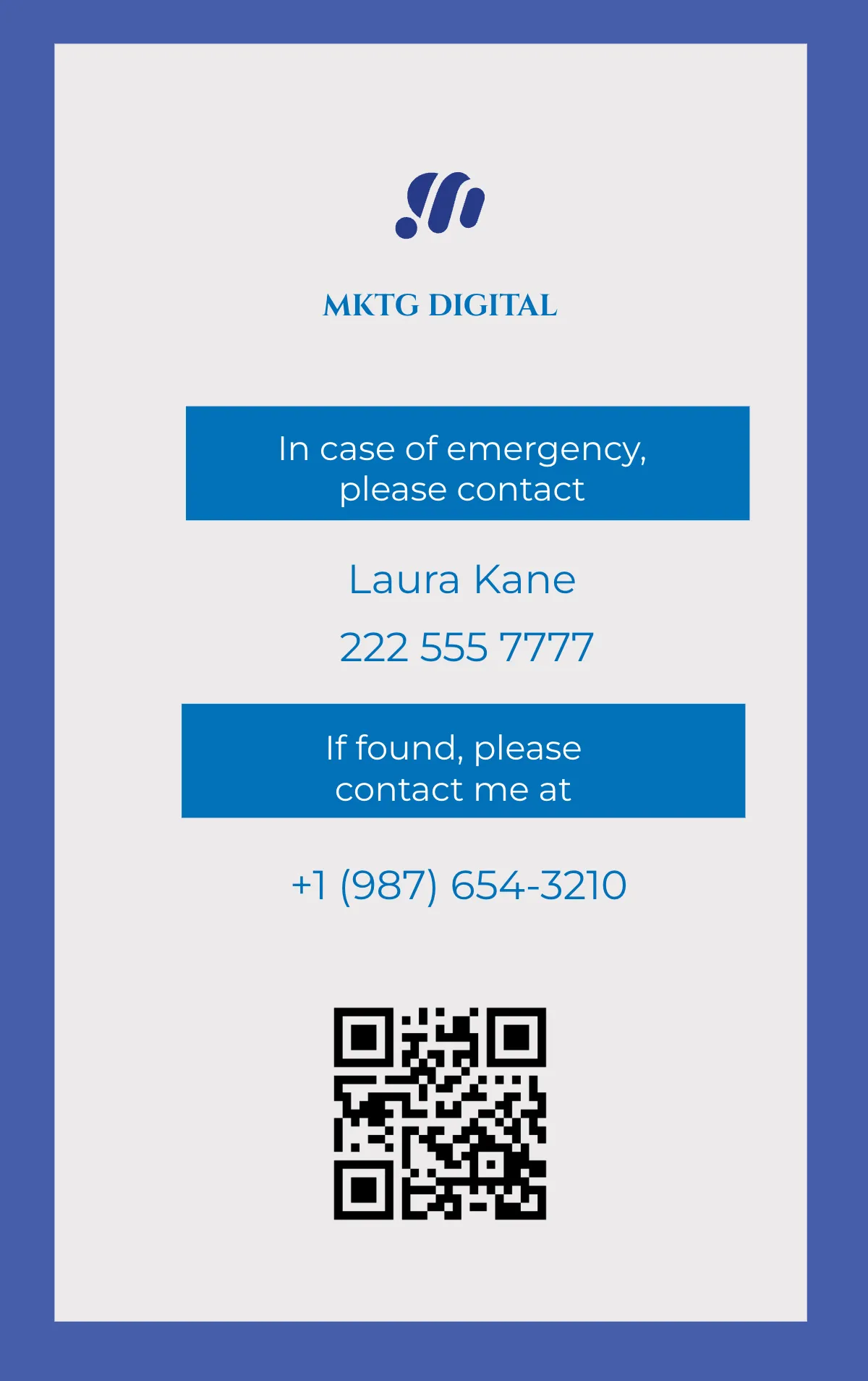 Free Vertical ID Card Template to Edit Online