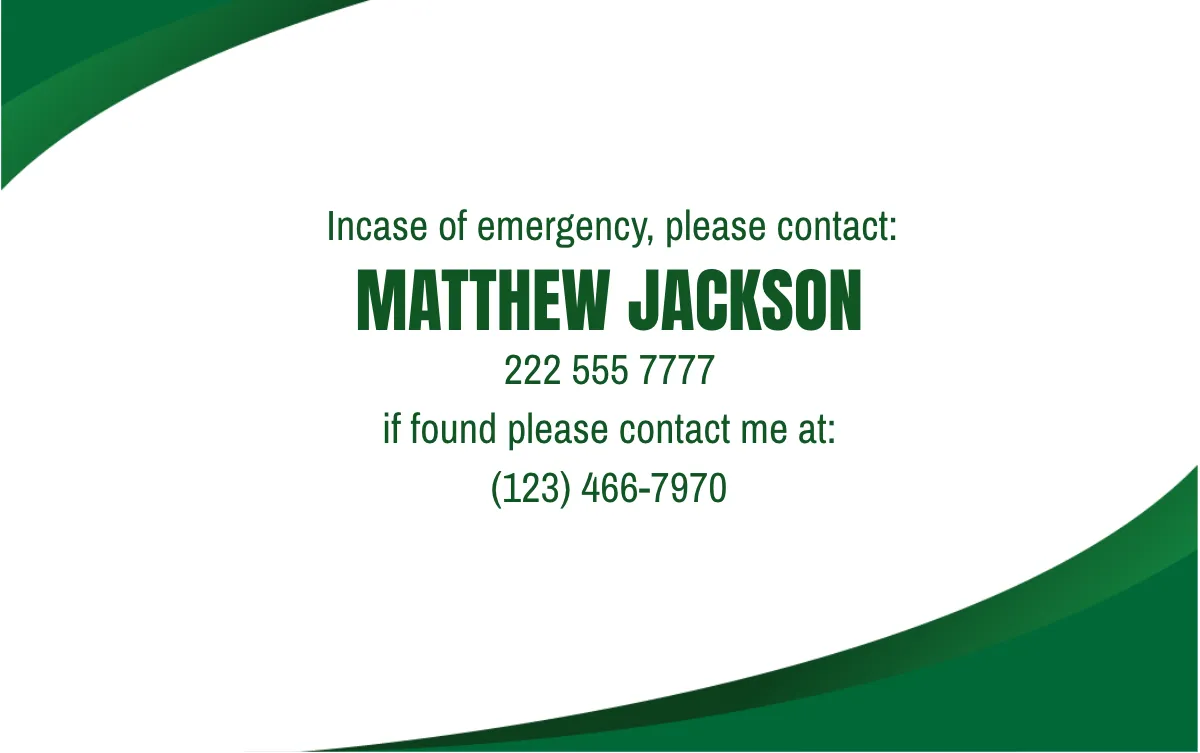 Free Horizontal ID Card Template to Edit Online