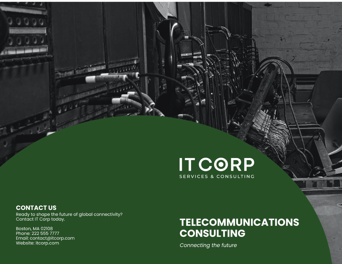 IT Telecommunications Consulting Company Profile Digital Brochure