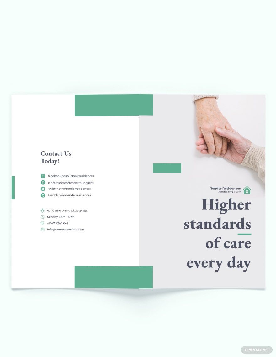 Assisted Living Bi-Fold Brochure Template