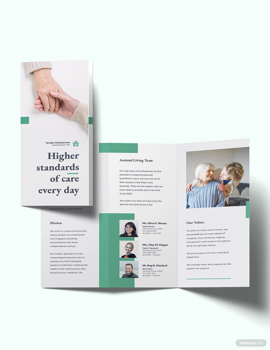 Assisted Living Tri-Fold Brochure Template