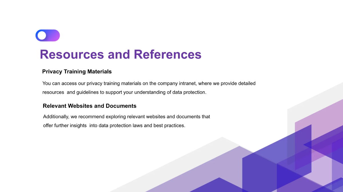 Free Nonprofit Organization Privacy Training Presentation Template to Edit Online