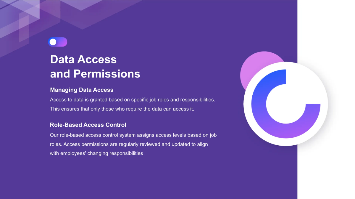 Free Nonprofit Organization Privacy Training Presentation Template to Edit Online