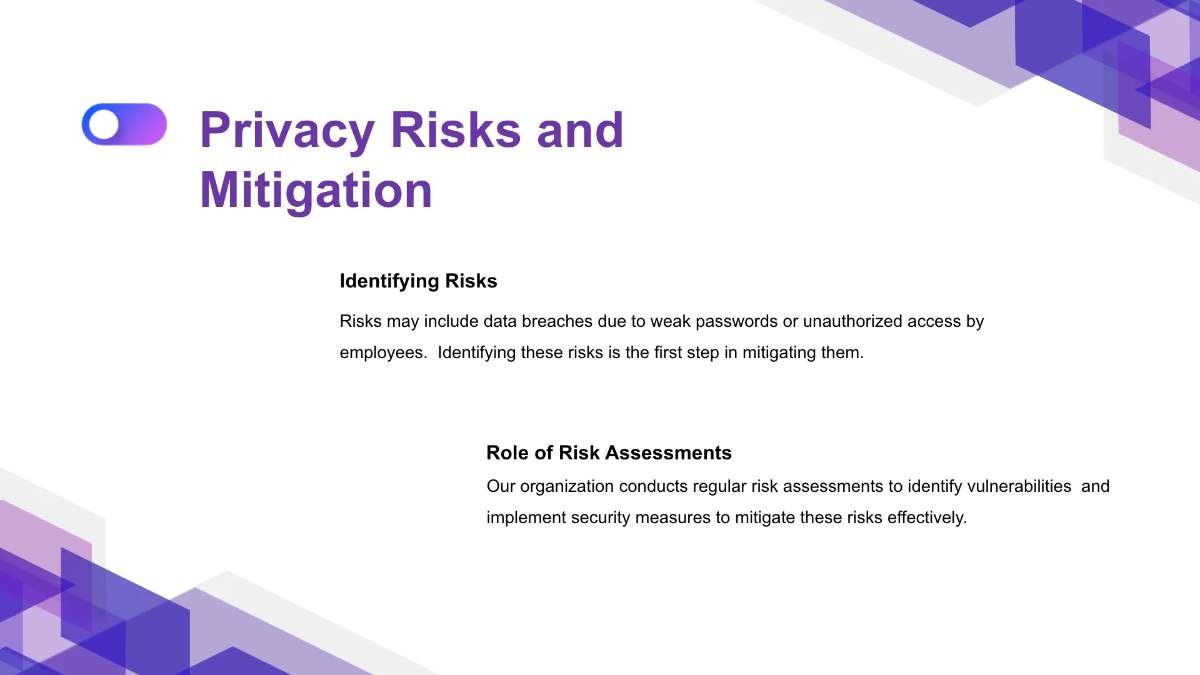 Free Nonprofit Organization Privacy Training Presentation Template to Edit Online