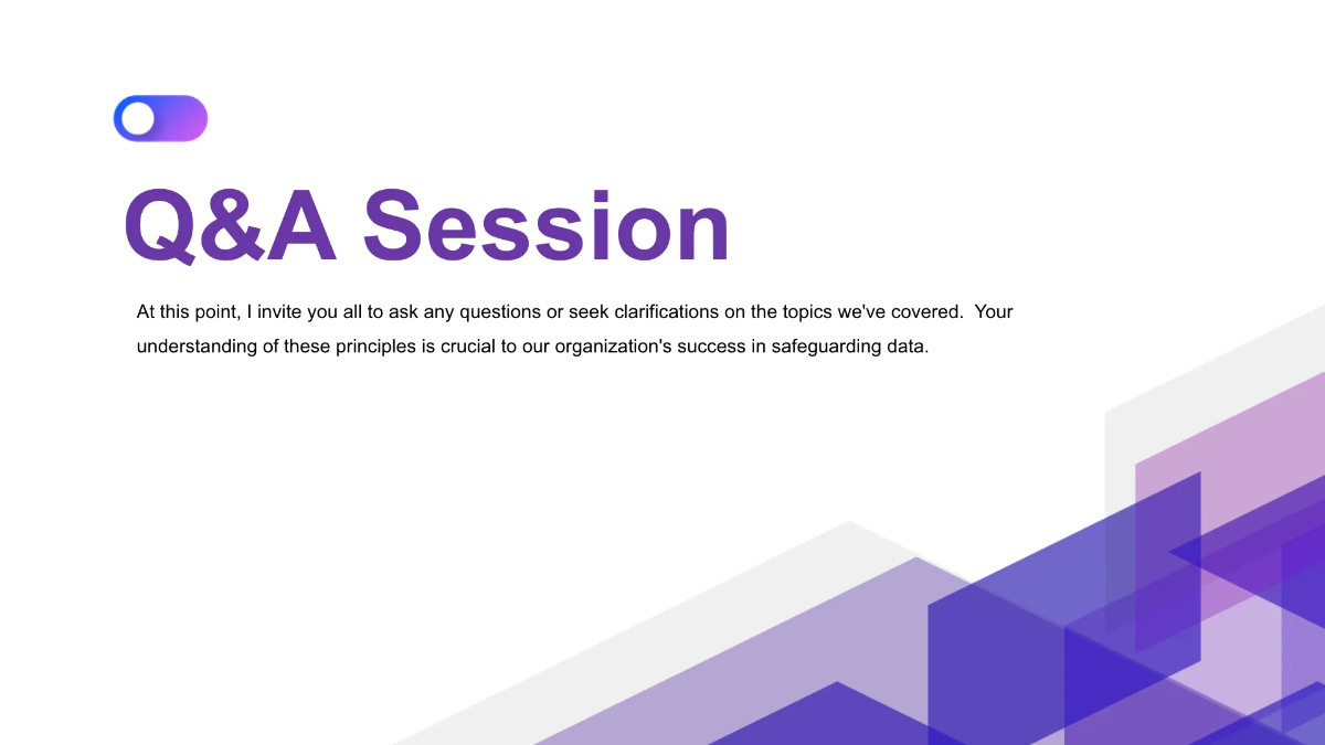 Free Nonprofit Organization Privacy Training Presentation Template to Edit Online