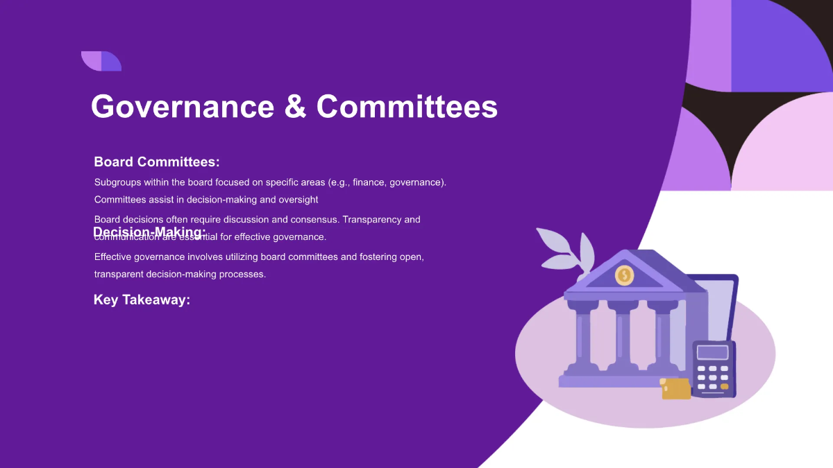 Free Nonprofit Organization Board Training Presentation Template to Edit Online