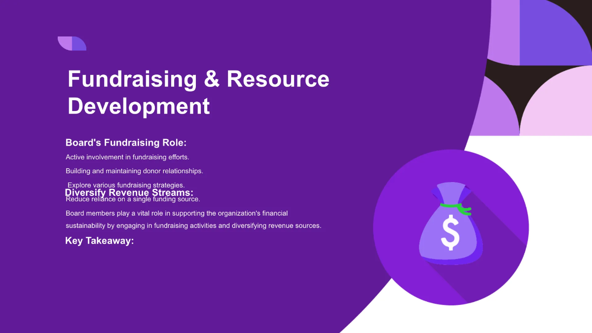 Free Nonprofit Organization Board Training Presentation Template to Edit Online