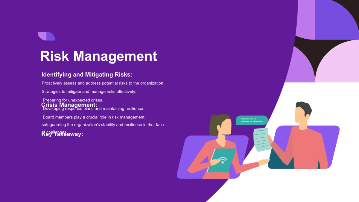 Free Nonprofit Organization Board Training Presentation Template to Edit Online