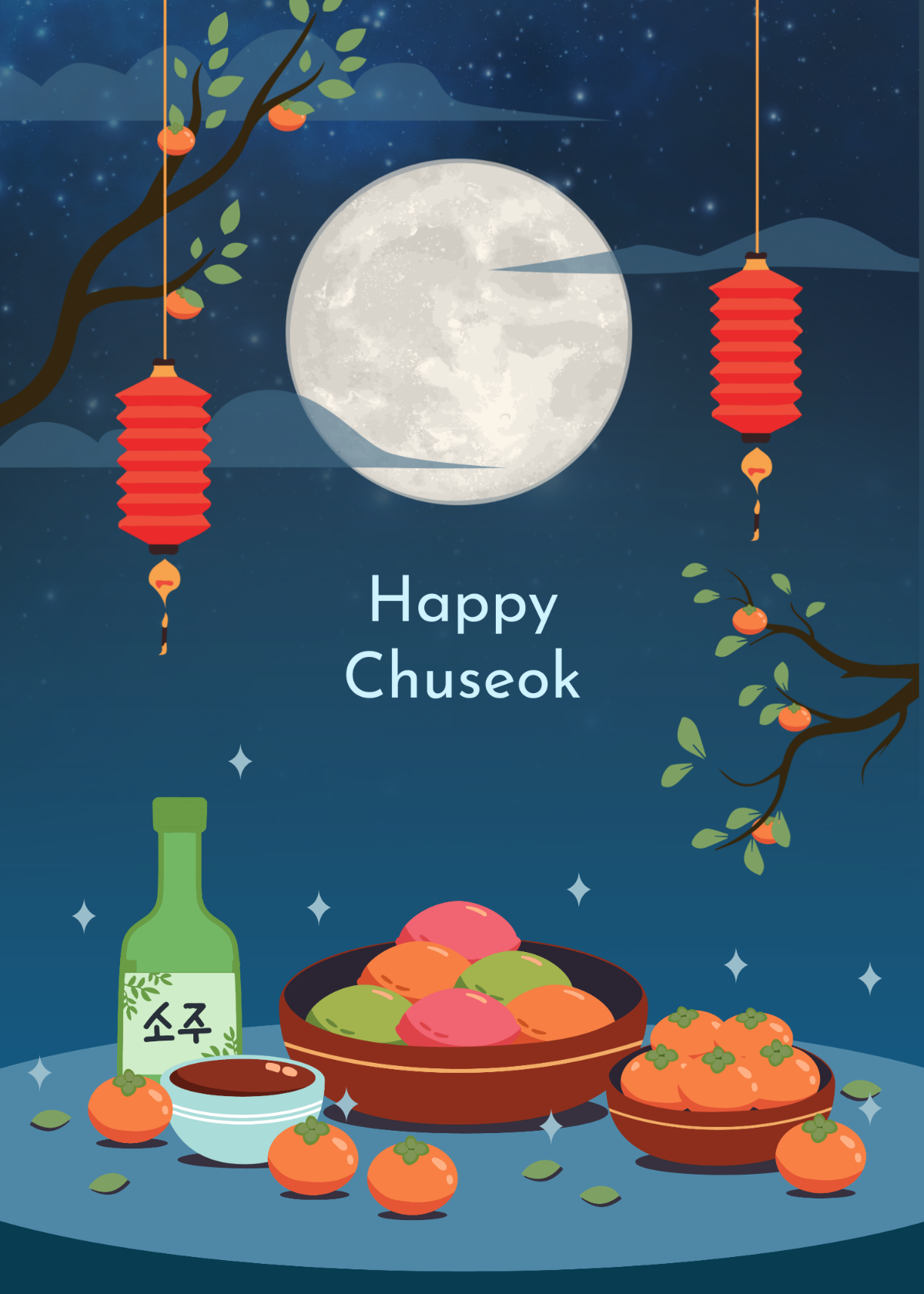 Chuseok Greeting Card