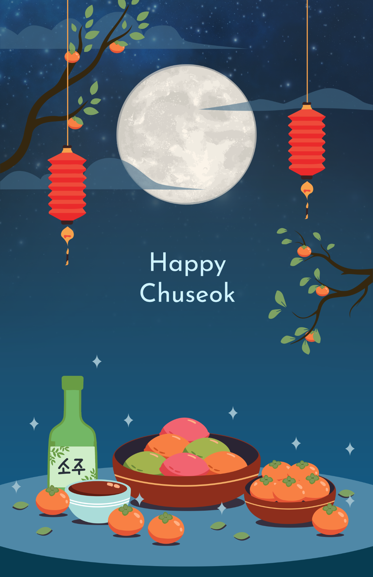 Chuseok Poster Template