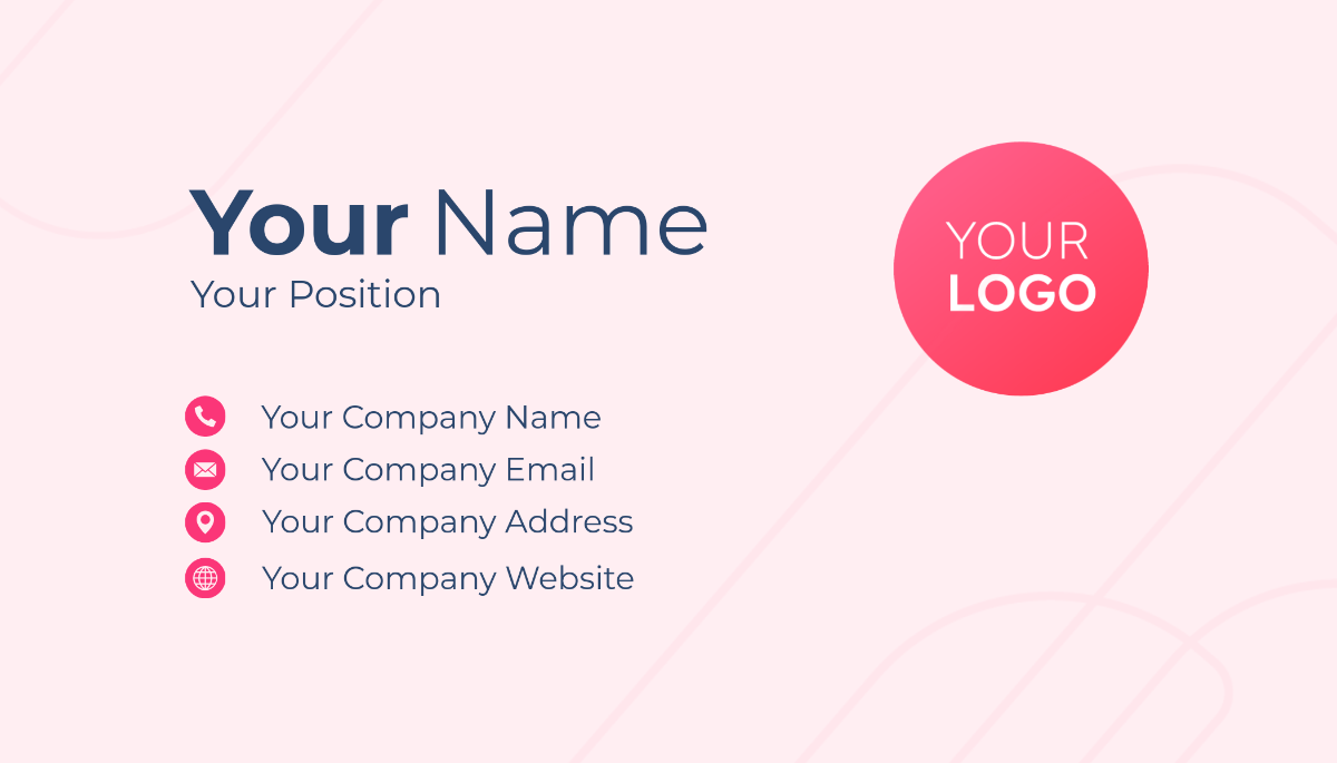 Sales Manager Business Card