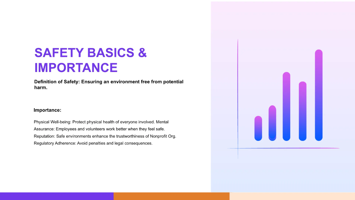 Free Nonprofit Organization Safety Training Presentation Template to Edit Online