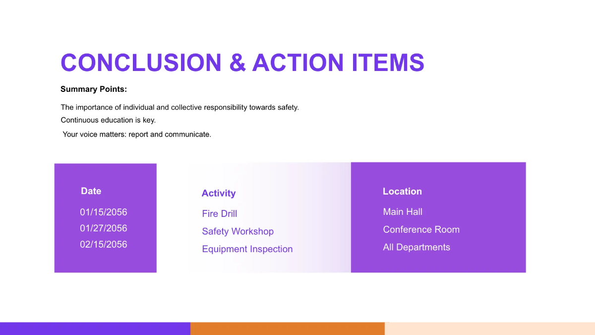 Free Nonprofit Organization Safety Training Presentation Template to Edit Online