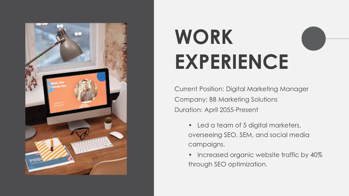 Free Resume Template to Edit Online
