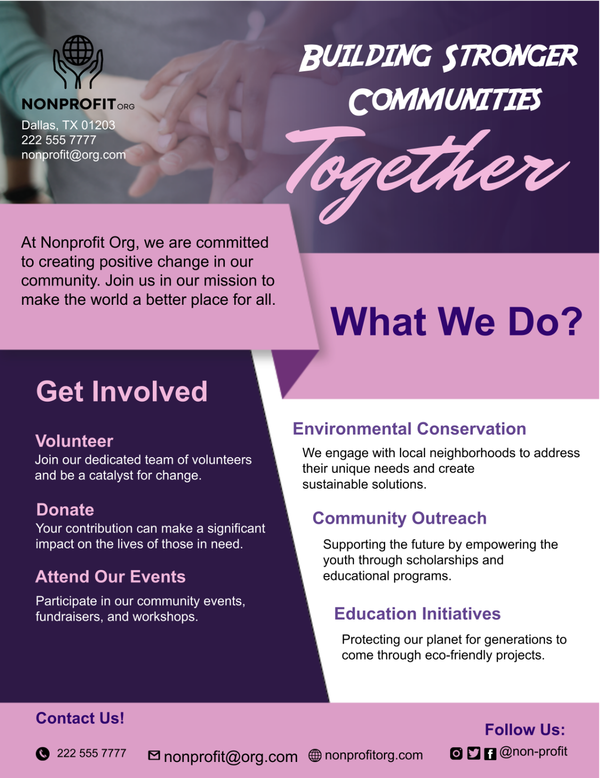 Nonprofit Organization Flyer Template
