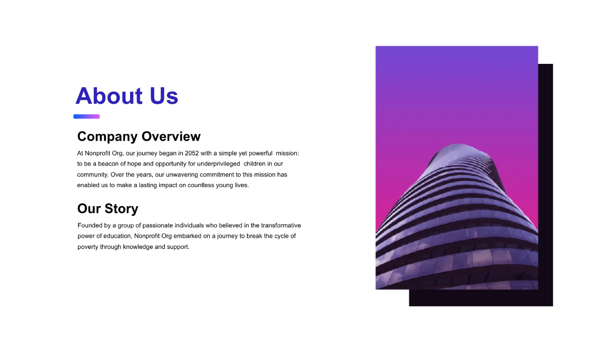 Free Nonprofit Organization Corporate Sponsorship Deck Template to Edit Online