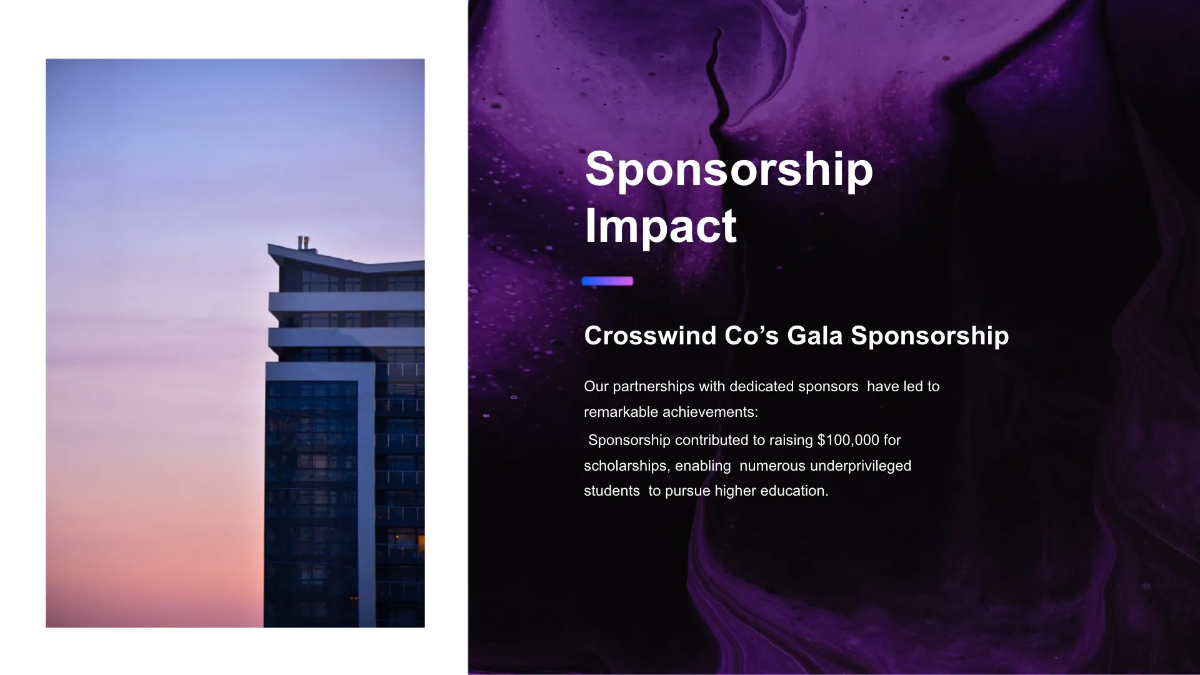 Free Nonprofit Organization Corporate Sponsorship Deck Template to Edit Online