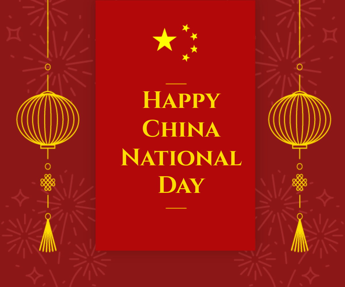 Free China National Day Ad Banner Template