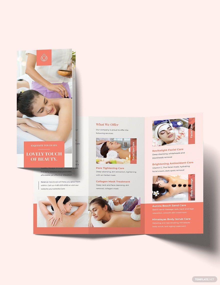 beauty spa brochure
