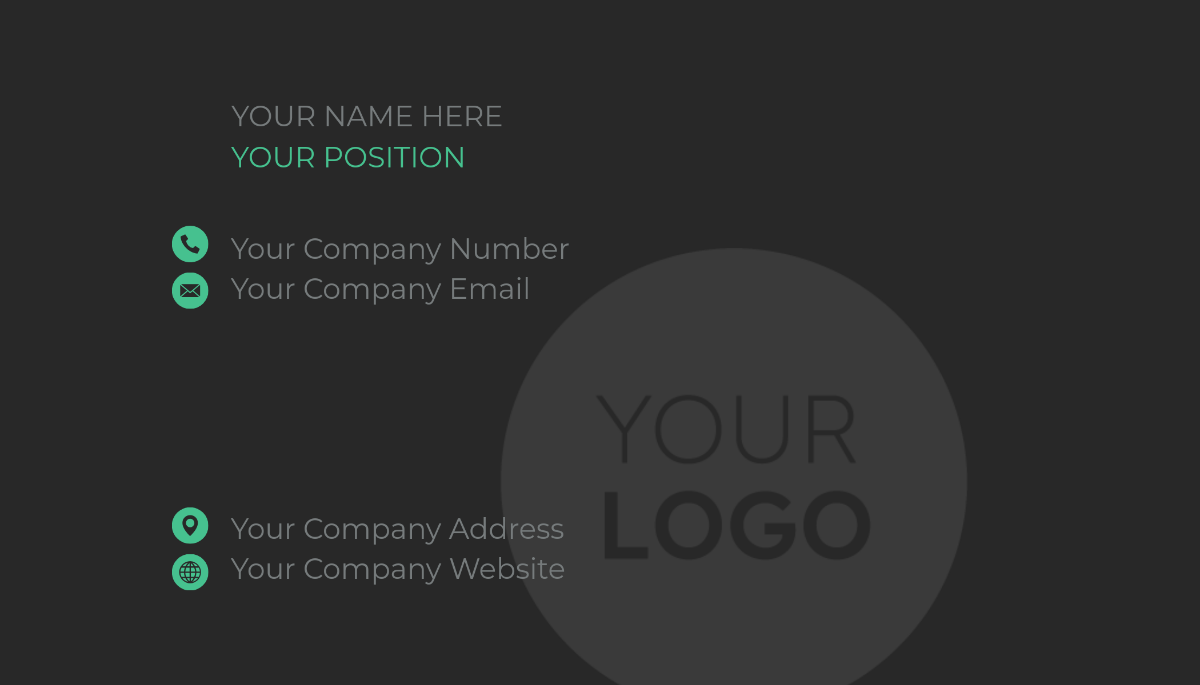 Free Logistics Coordinator Business Card Template to Edit Online