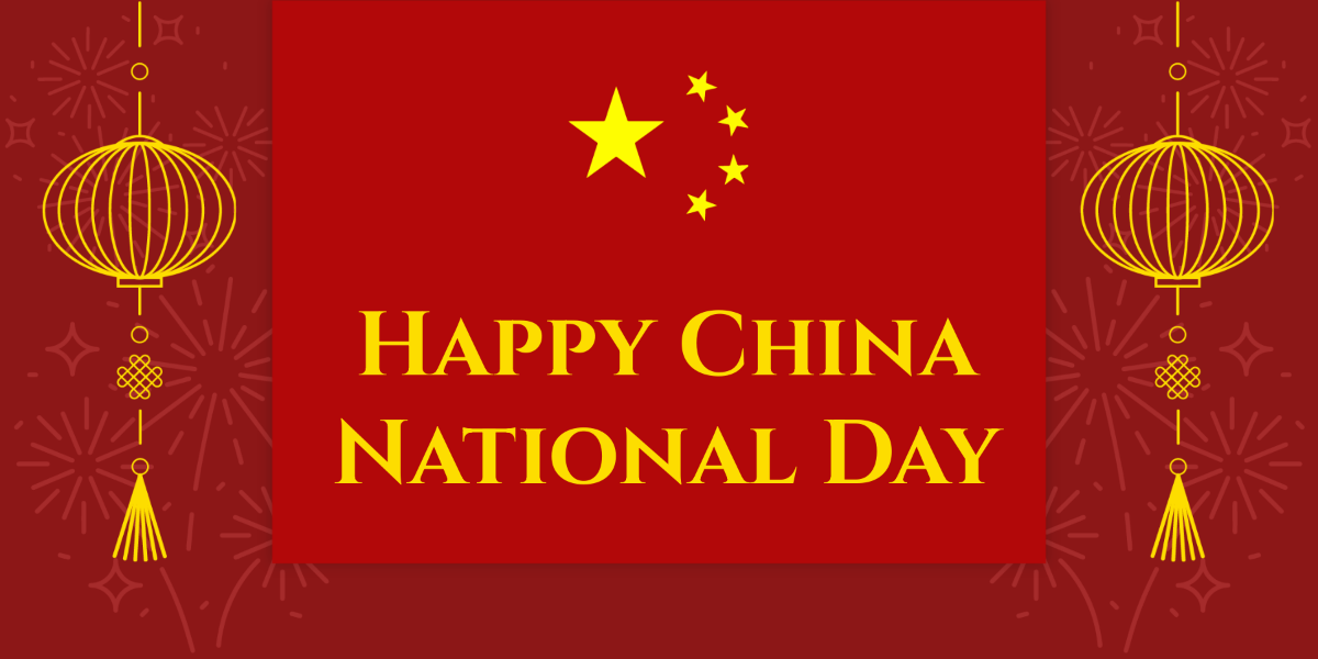 Free China National Day X Post Template