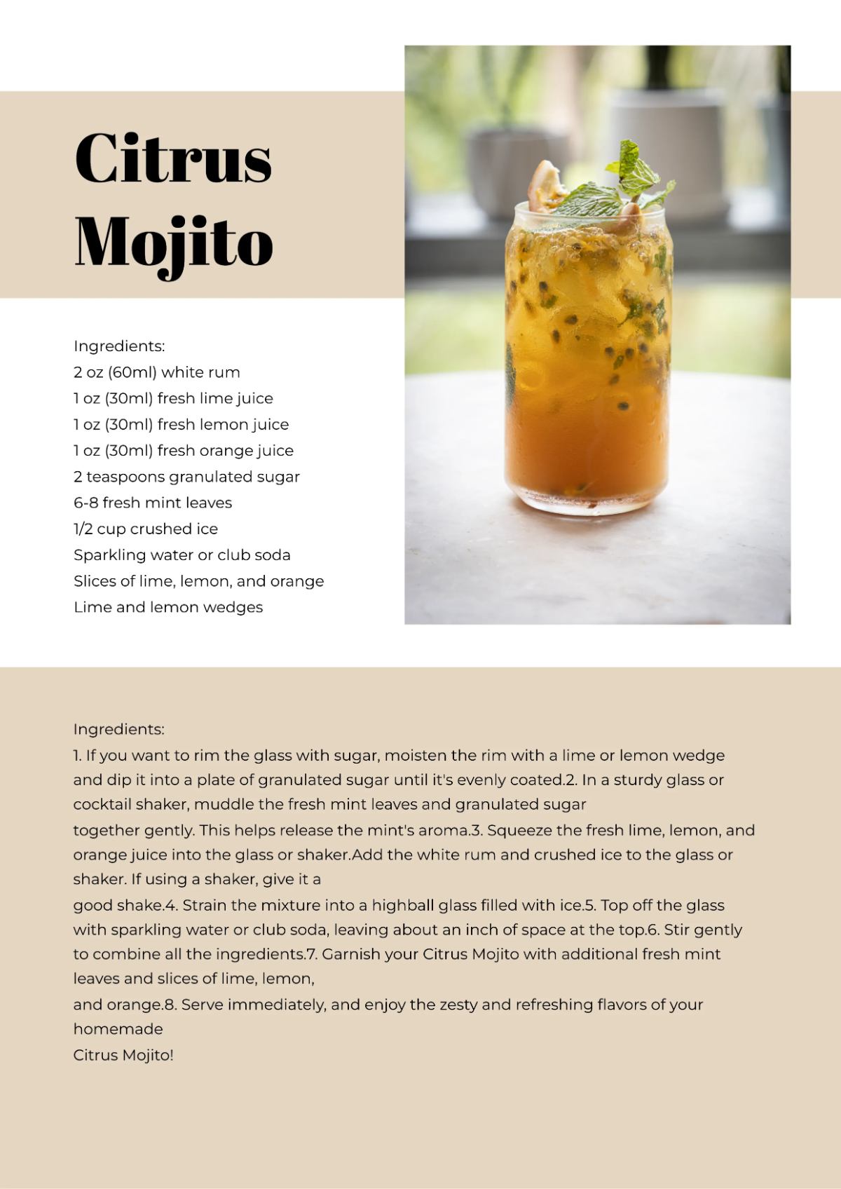 Free Aesthetic Cookbook Template to Edit Online