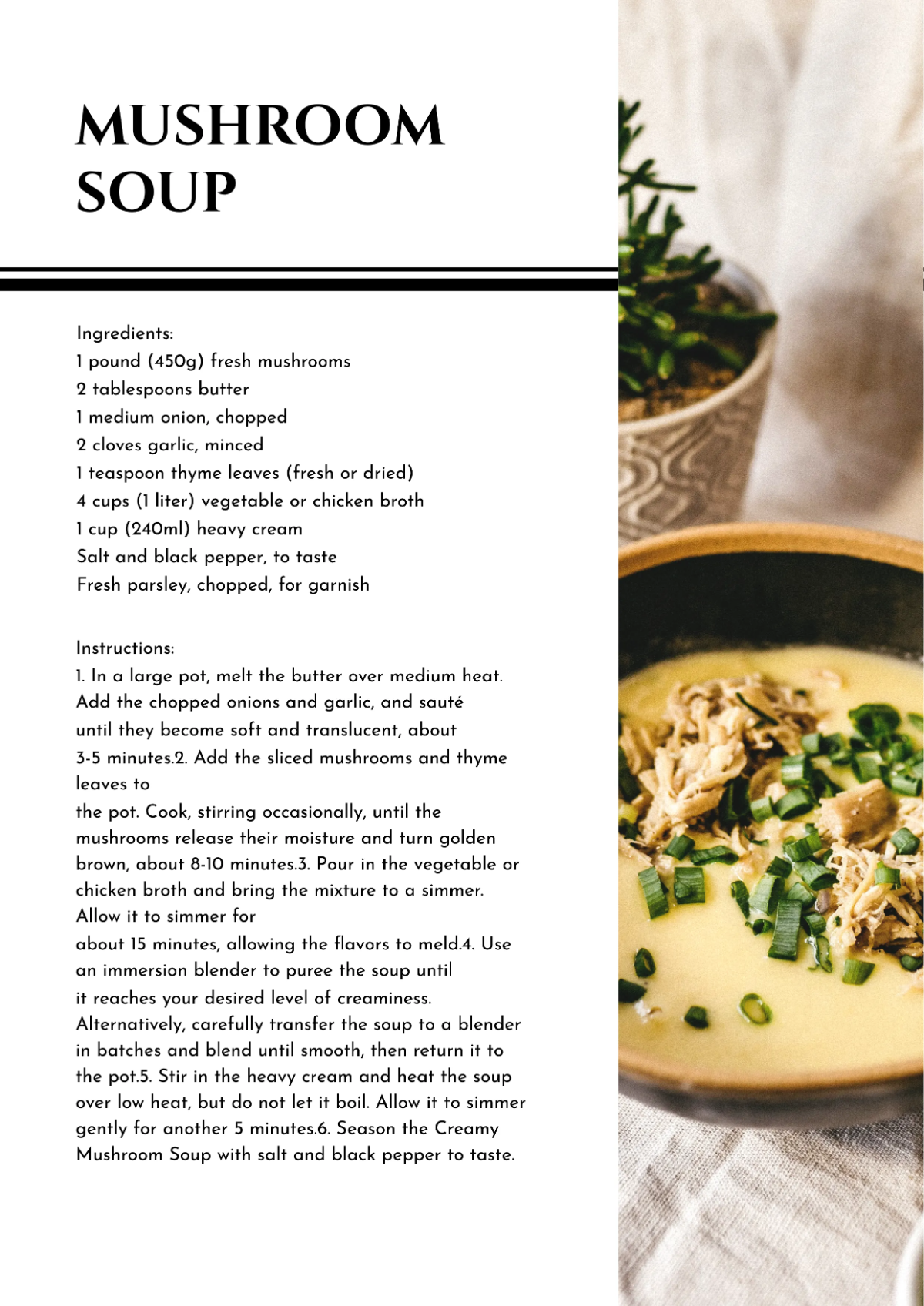 Free Easy Cookbook Template to Edit Online