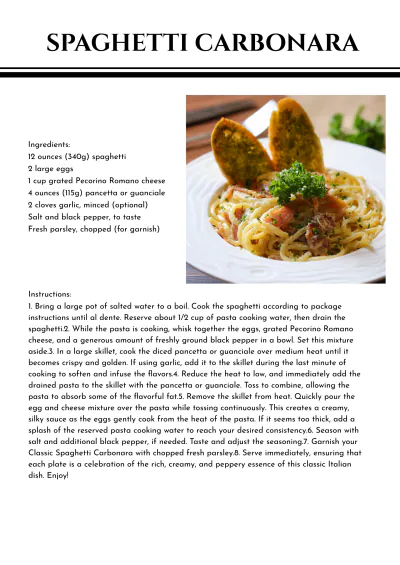Free Easy Cookbook Template to Edit Online
