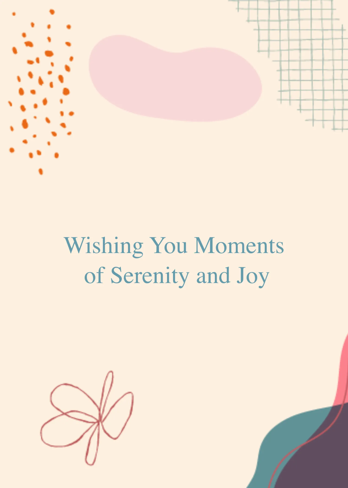 Free Aesthetic Greeting Card Template to Edit Online