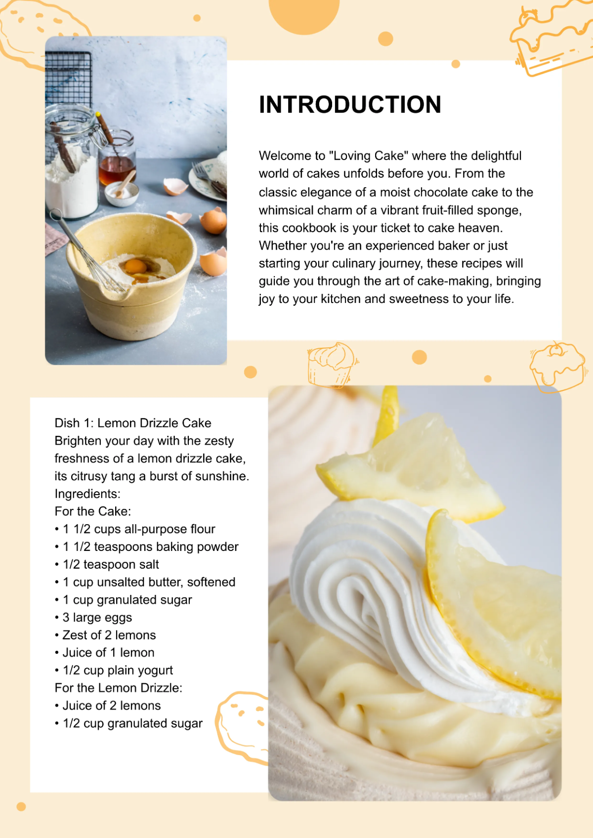 Free Cute Cookbook Template to Edit Online