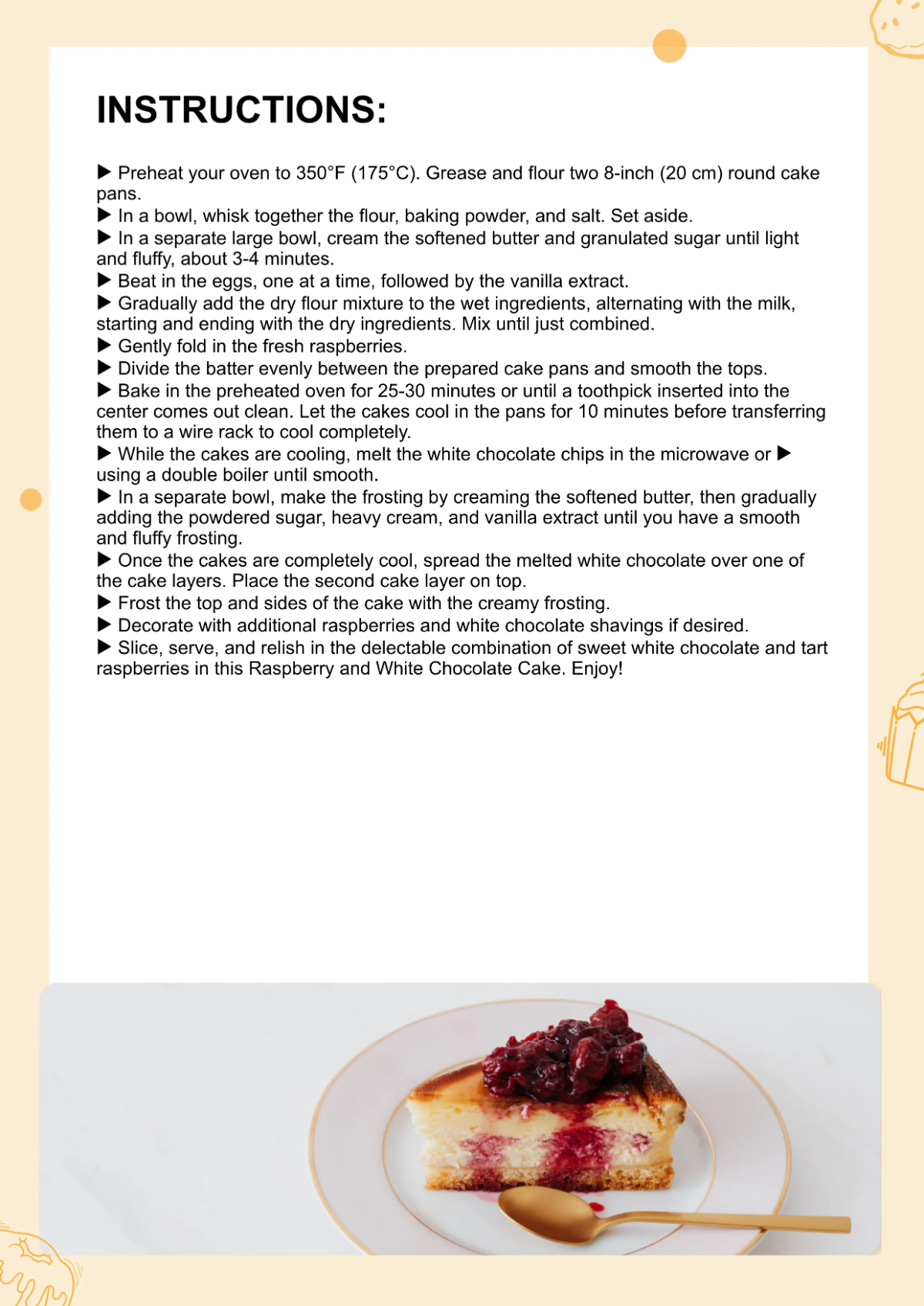 Free Cute Cookbook Template to Edit Online
