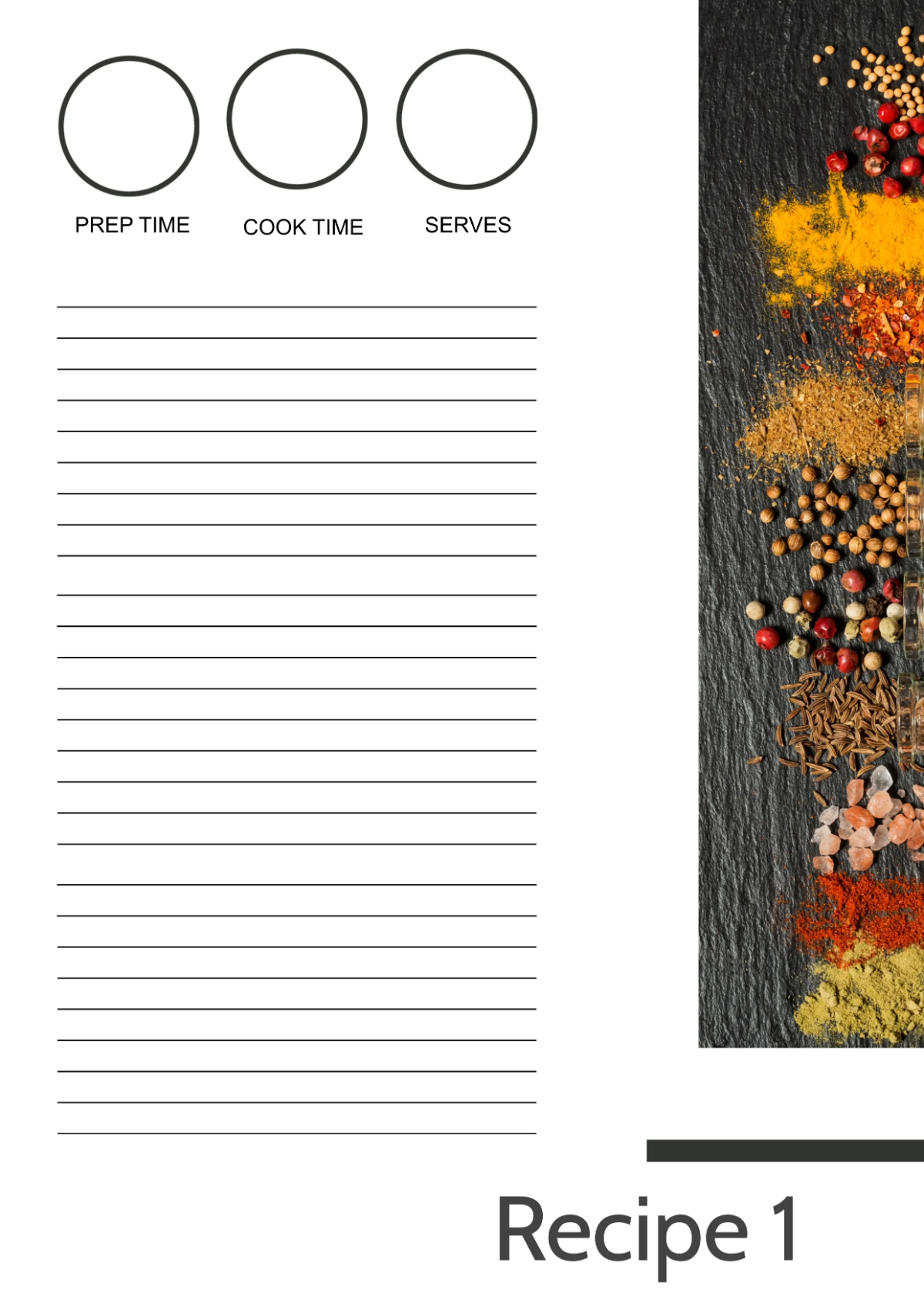 Free Blank Cookbook Template to Edit Online