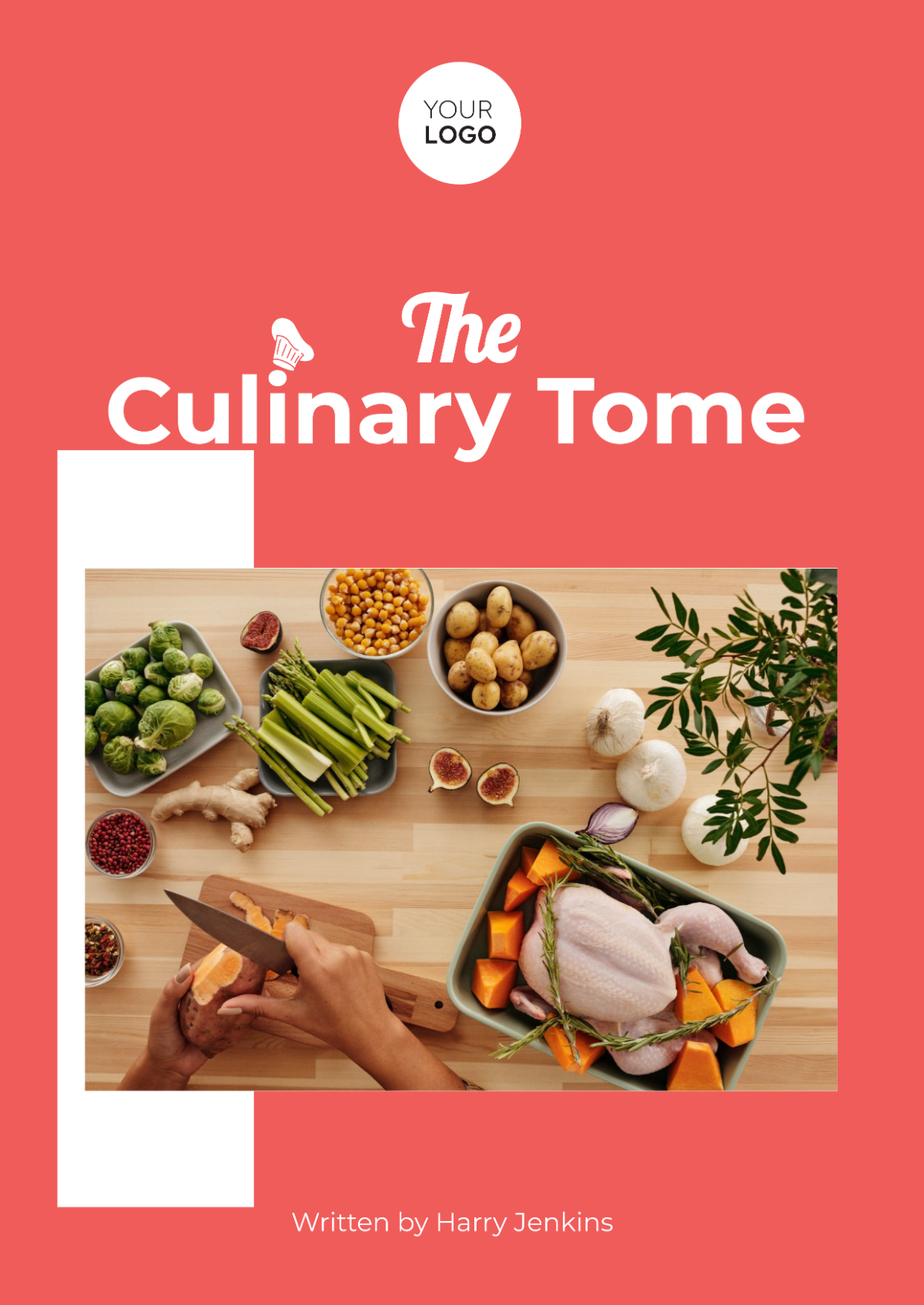 Cookbook Magazine Layout Design and Recipe Book Template