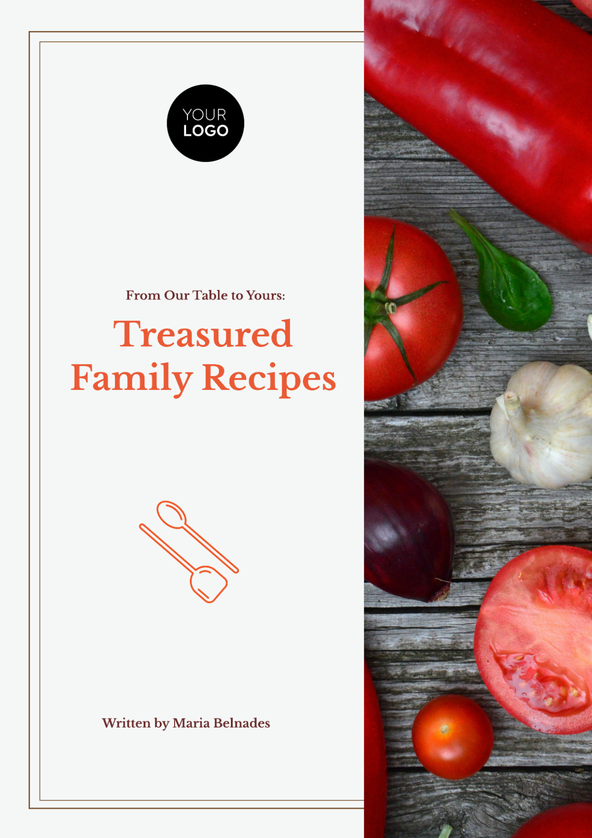 Family Recipes Personalized Recipe Book- Small
