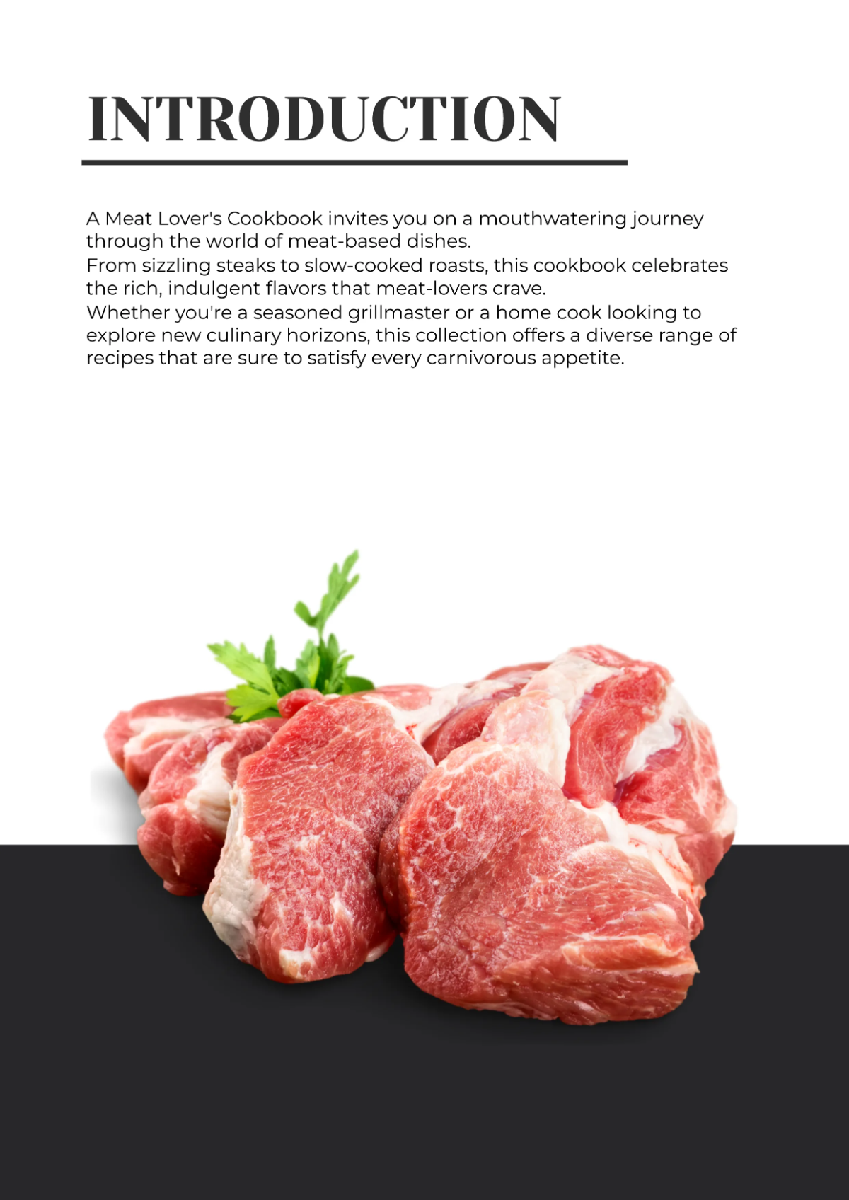 Free Modern Cookbook Template to Edit Online