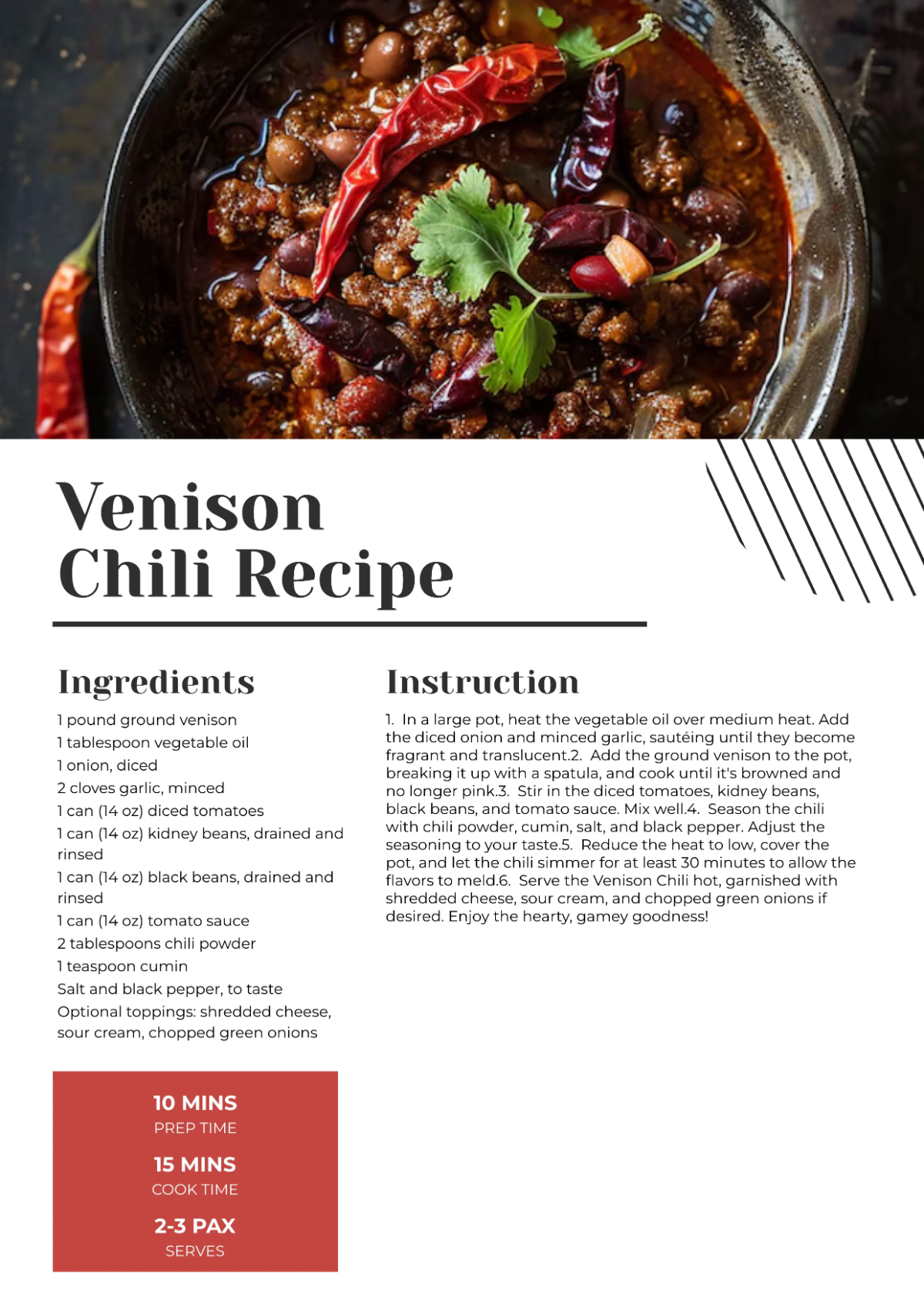 Free Modern Cookbook Template to Edit Online