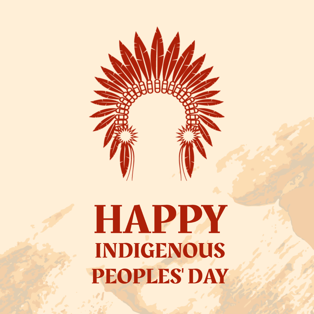 Free Indigenous Peoples' Day Vector Template