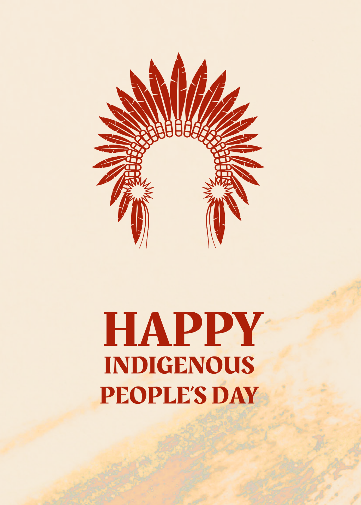 Indigenous Peoples' Day Greeting Card Template