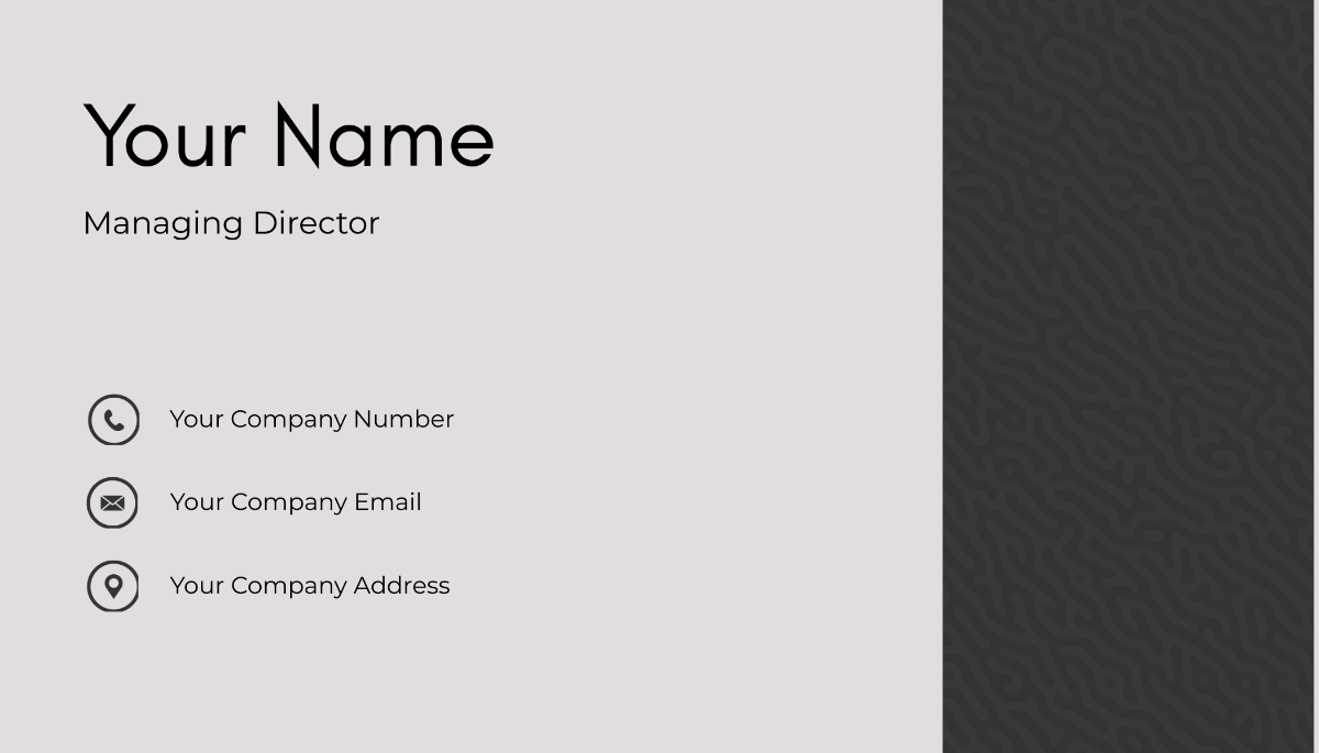 Free Simple Business Card