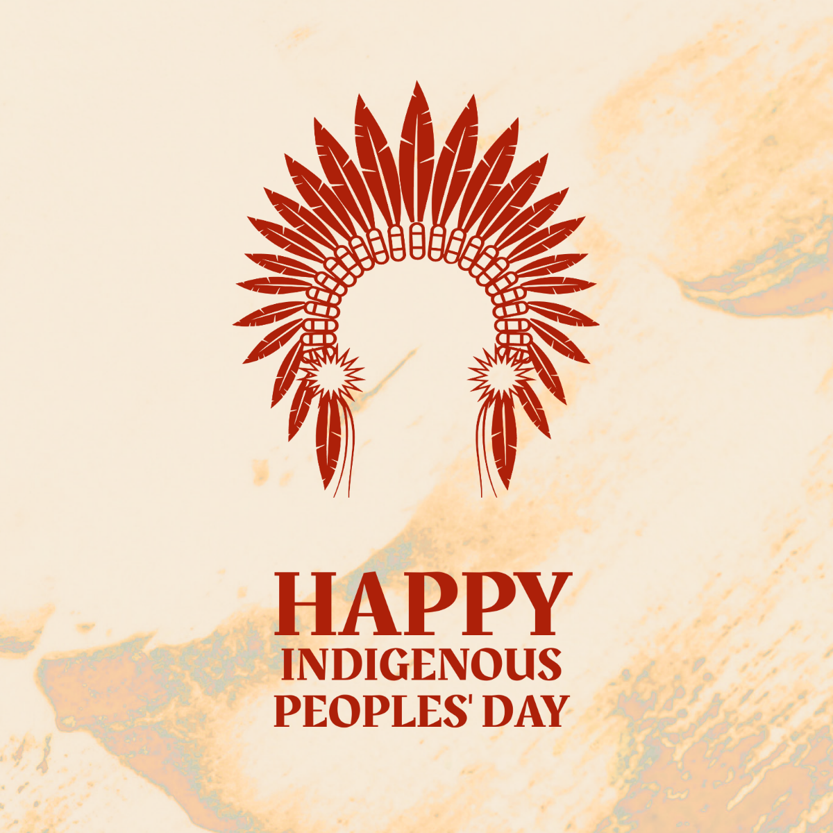 Free Indigenous Peoples' Day WhatsApp Post Template
